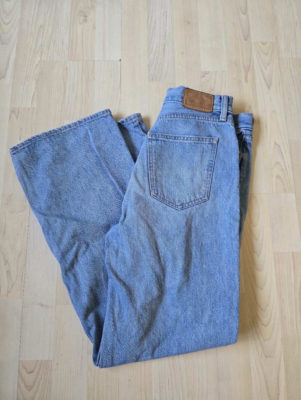 Denim Forum The Farrah High Rise Wide Jeans Size 28